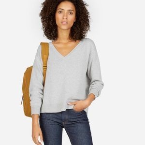 Everlane Soft Cotton V neck sweater